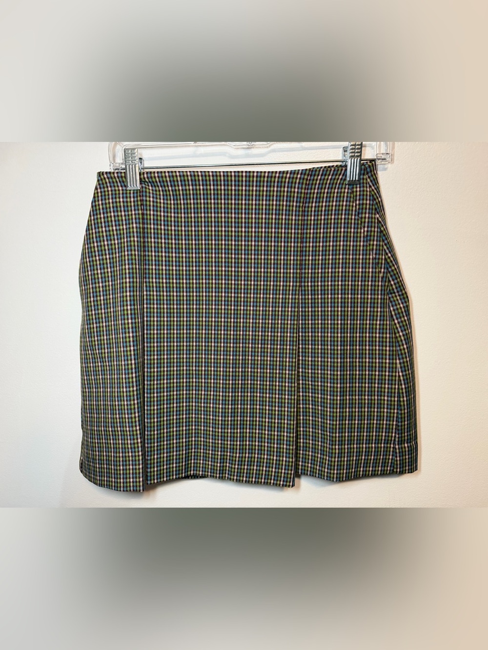 Tory Burch NWT Pleated-Front Twill‎ Golf Skirt  Winetasting Pin Check Size 2